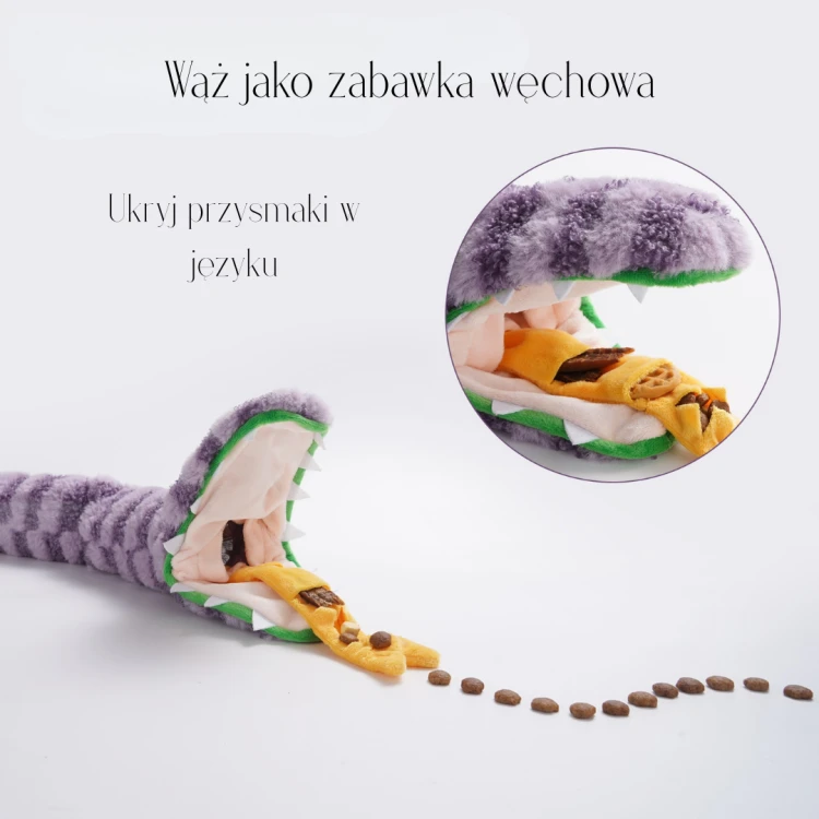 Nocciola Interaktywna zabawka dla psa WĄŻ