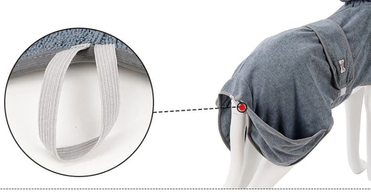 DOGLEMI Ręcznik - szlafrok dla psa L