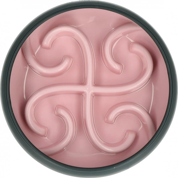 Eat Slow Live Longer TUMBLE FEEDER miska spowalniająca różowa