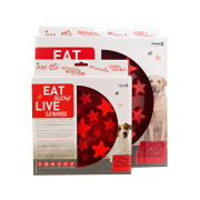 Eat Slow Live Longer STAR miska spowalniająca czerwona S