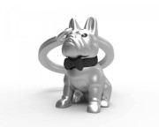 Metalmorphose Brelok BULDOG srebrny