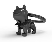 Metalmorphose Brelok pies BULLY czarny