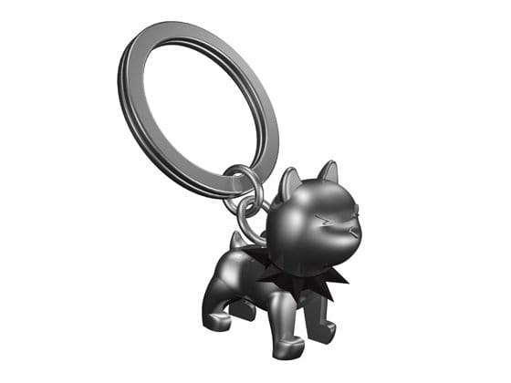 Metalmorphose Brelok pies BULLY czarny