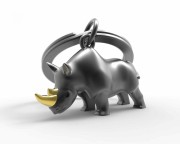 Metalmorphose Brelok NOSOROŻEC czarny